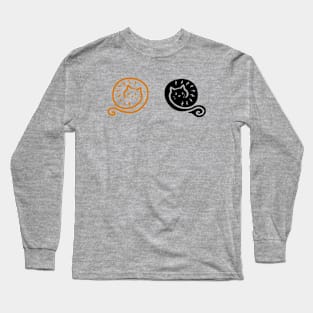 2 cats curl up. Long Sleeve T-Shirt